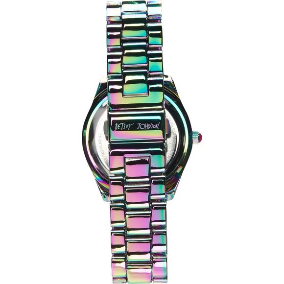 Women's Link Band Wristwatch with Stacked Bracelets and Easy Read Dial - Picture 5 of 8